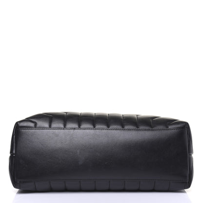 Saint Laurent Calfskin Y Quilted Monogram Medium Loulou Chain Satchel Black 14 of 21