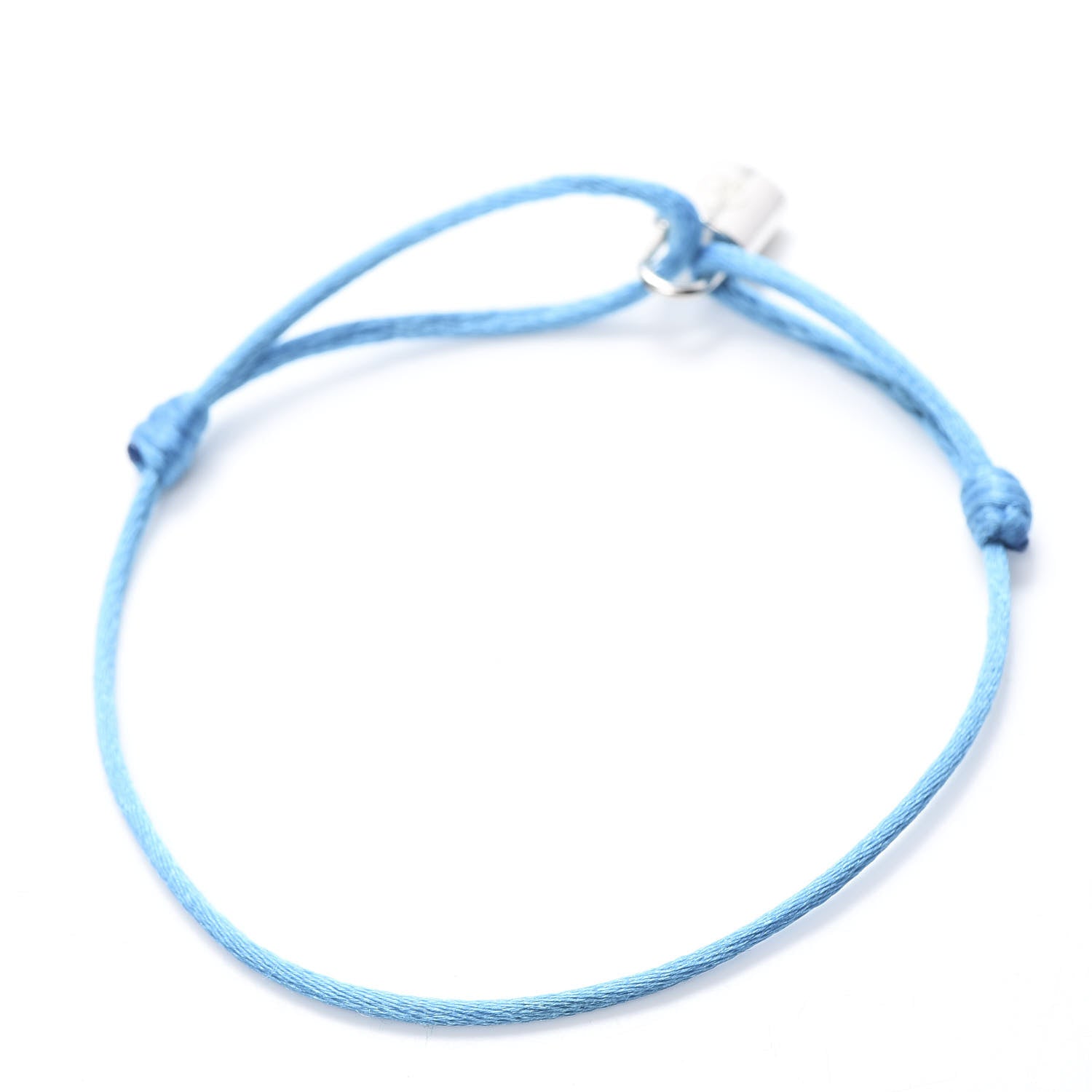 Louis Vuitton X UNICEF Sterling Silver Lockit Bracelet Blue 3 of 4