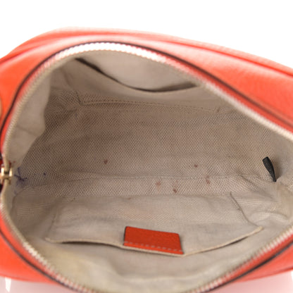 Gucci Pebbled Calfskin Small Soho Disco Bag Sun Orange 4 of 13