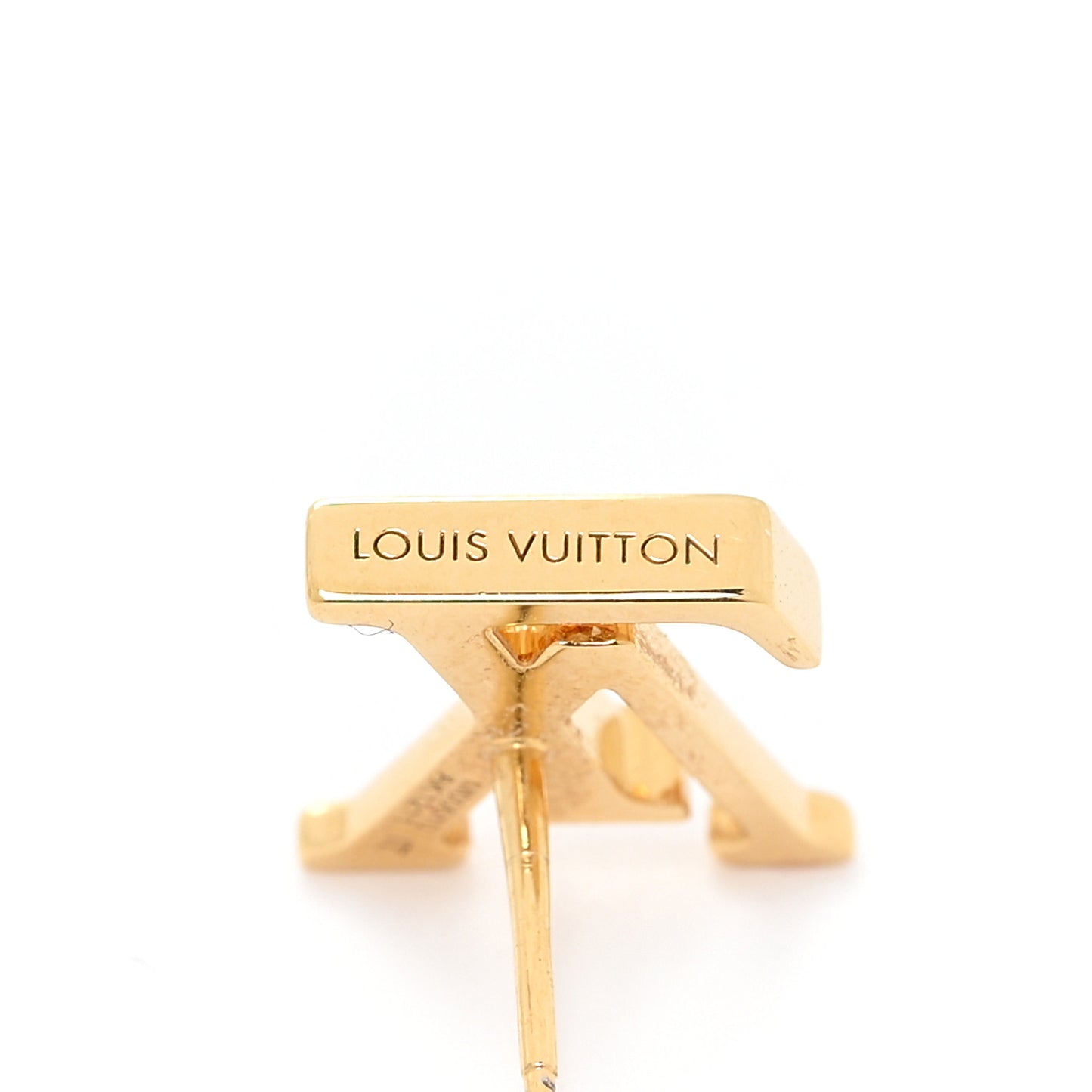 Metal LV Iconic Earrings Gold
