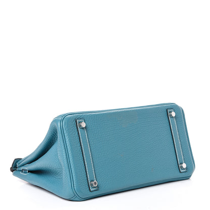 Hermes Togo Birkin 30 Blue Jean 3 of 19
