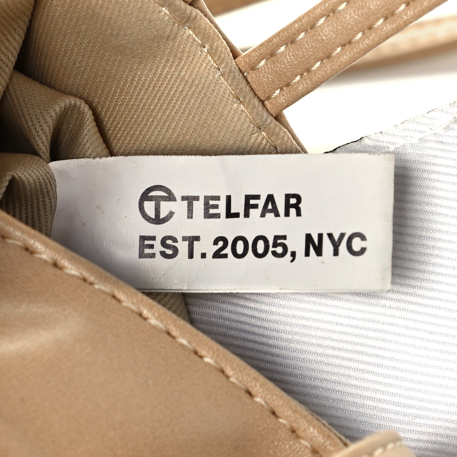 Telfar Vegan Leather Small Shopping Bag Cream 9 of 11