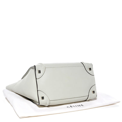 Celine Drummed Calfskin Mini Luggage Lune 4 of 8