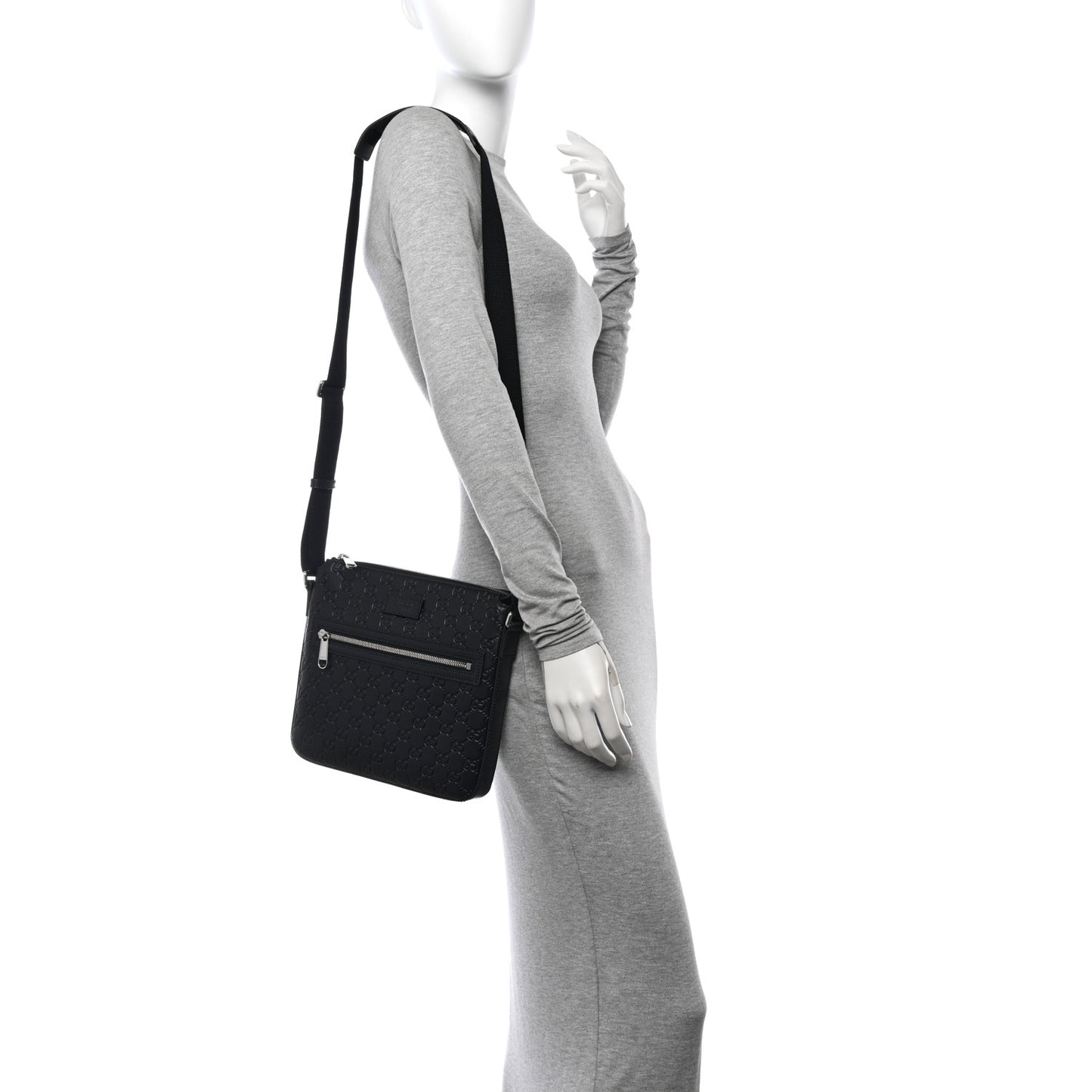 Guccissima Signature Small Messenger Bag Black