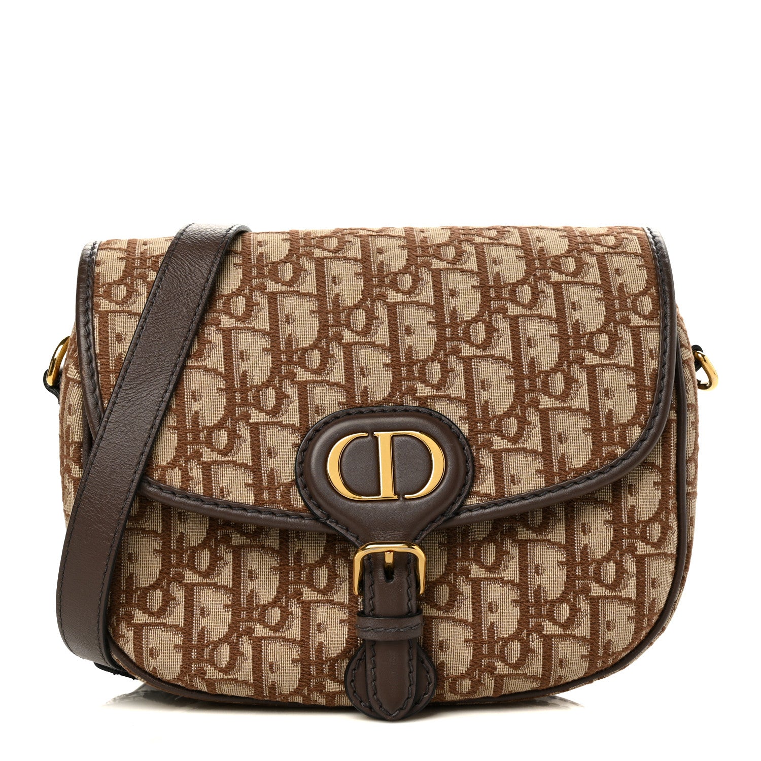 Christian Dior Oblique Medium Bobby Flap Brown 1 of 7