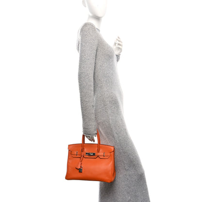 Hermes Epsom Birkin 30 Orange 3 of 19
