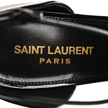 Saint Laurent Patent Calfskin Opyum 85 Sandals 39.5 Black 9 of 10
