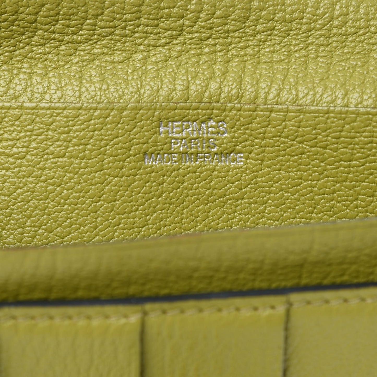 Chevre Mysore Bearn Wallet Vert Anis