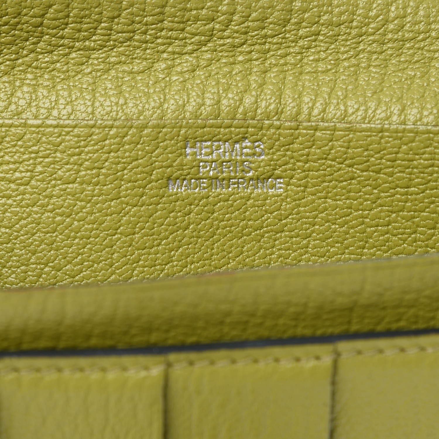 Hermes Chevre Mysore Bearn Wallet Vert Anis 7 of 18