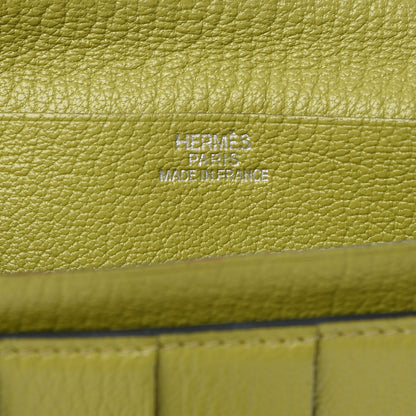 Hermes Chevre Mysore Bearn Wallet Vert Anis 7 of 18