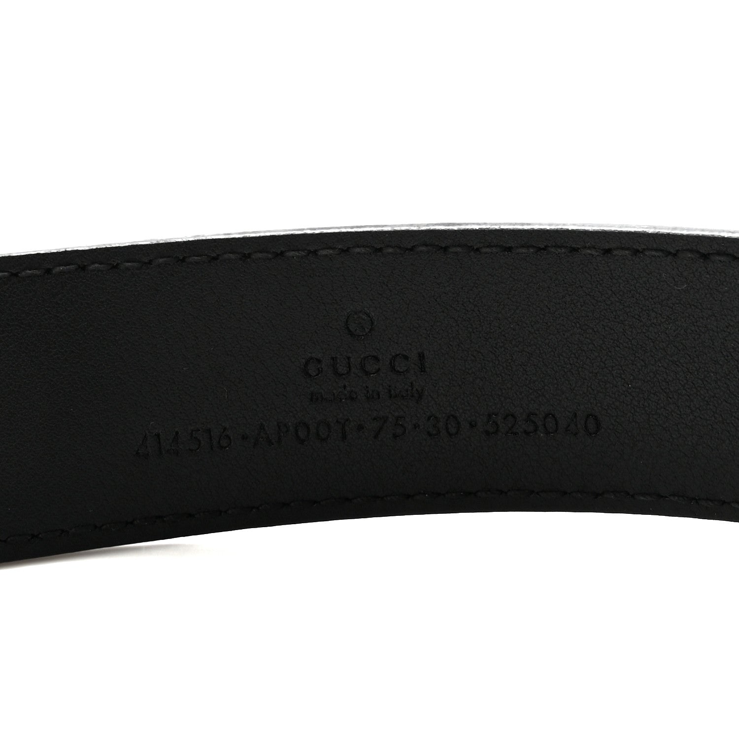 Gucci Calfskin Double G 30mm Belt 75 30 Black 3 of 5