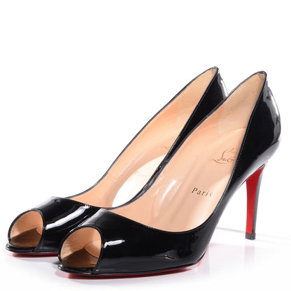 Christian Louboutin Patent You You 85 Pumps 40 Black 3 of 7