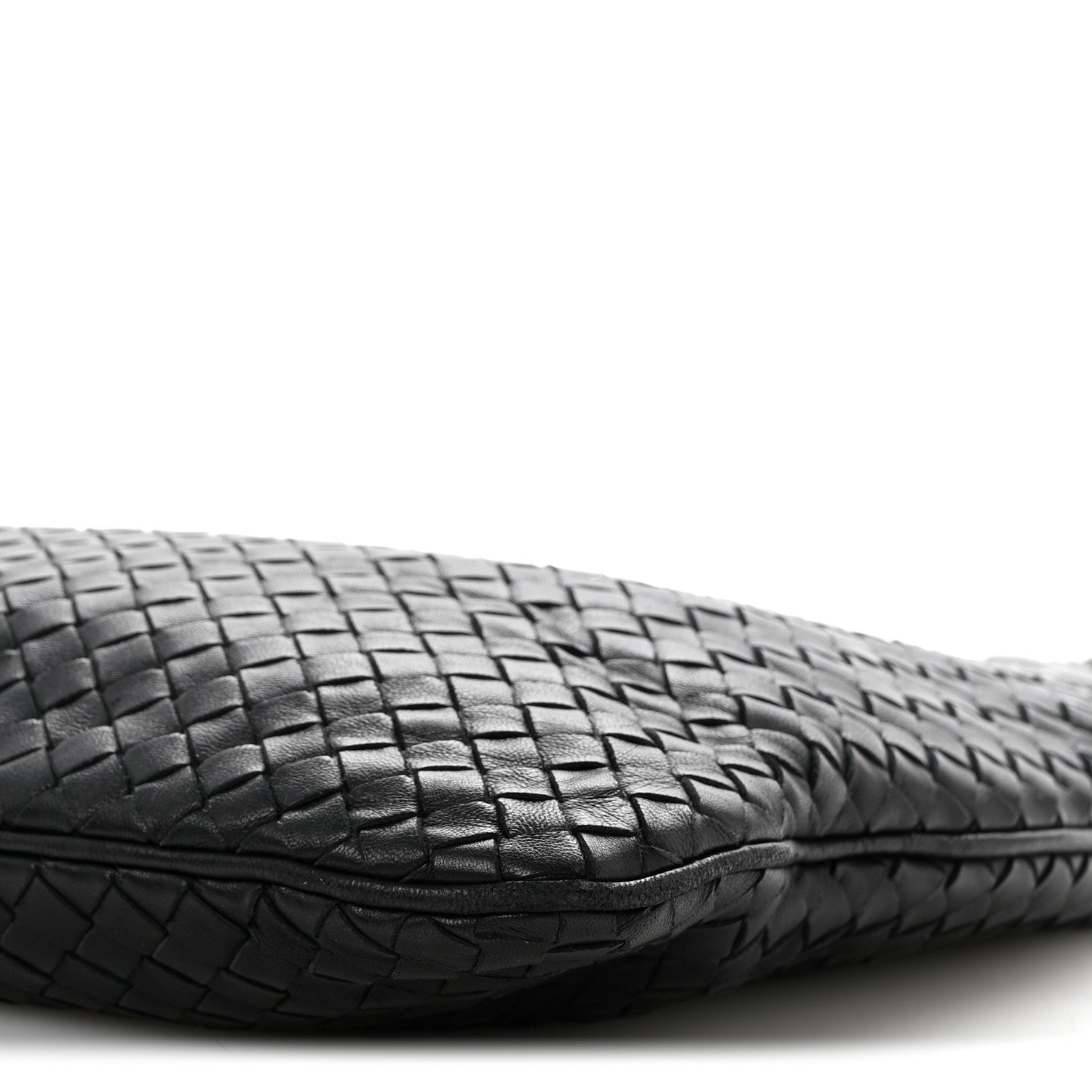 Bottega Veneta Nappa Intrecciato Flat Shoulder Bag Black 10 of 15