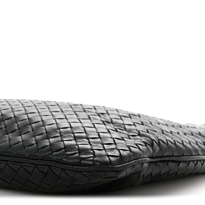 Bottega Veneta Nappa Intrecciato Flat Shoulder Bag Black 10 of 15