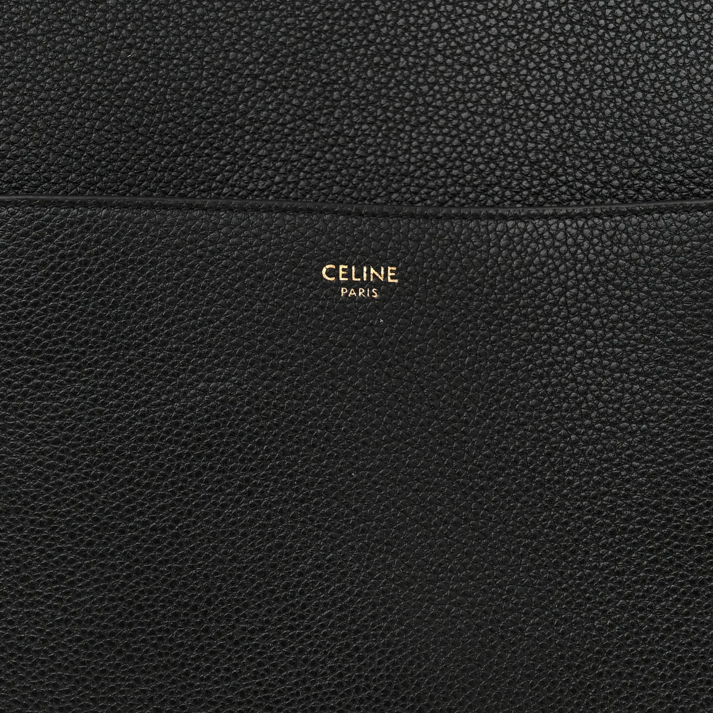 Soft Grained Calfskin Sangle Bucket Bag Black