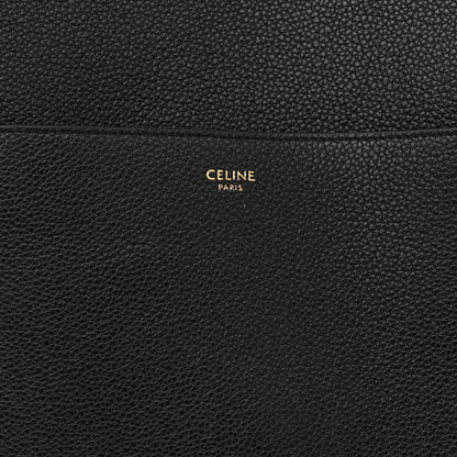 Celine Soft Grained Calfskin Sangle Bucket Bag Black 7 of 9