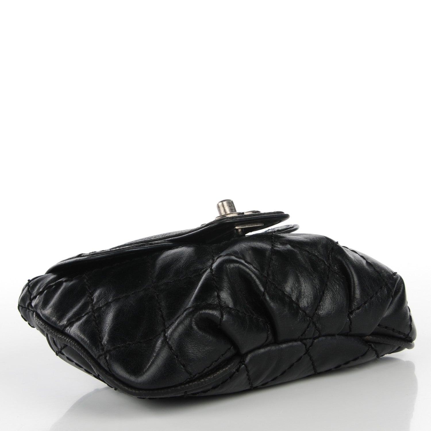 Chanel Caviar Calfskin Mini Bubble Graphic Messenger Bag Black 4 of 8