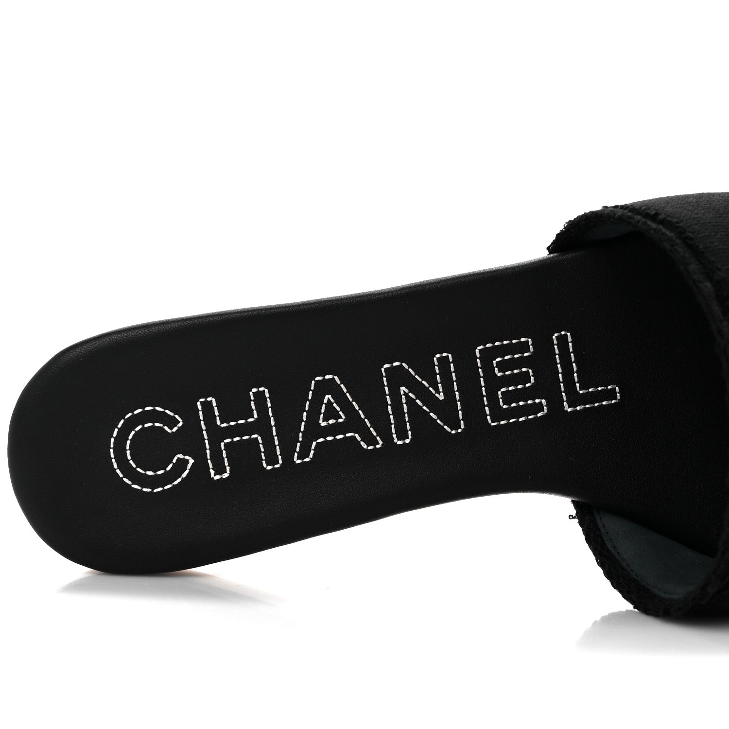 Chanel Jersey Knit CC Mules 40 Black 8 of 10