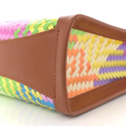 Christian Louboutin Woven Calfskin Mini By My Side Tote Multicolor Cuoio 9 of 11