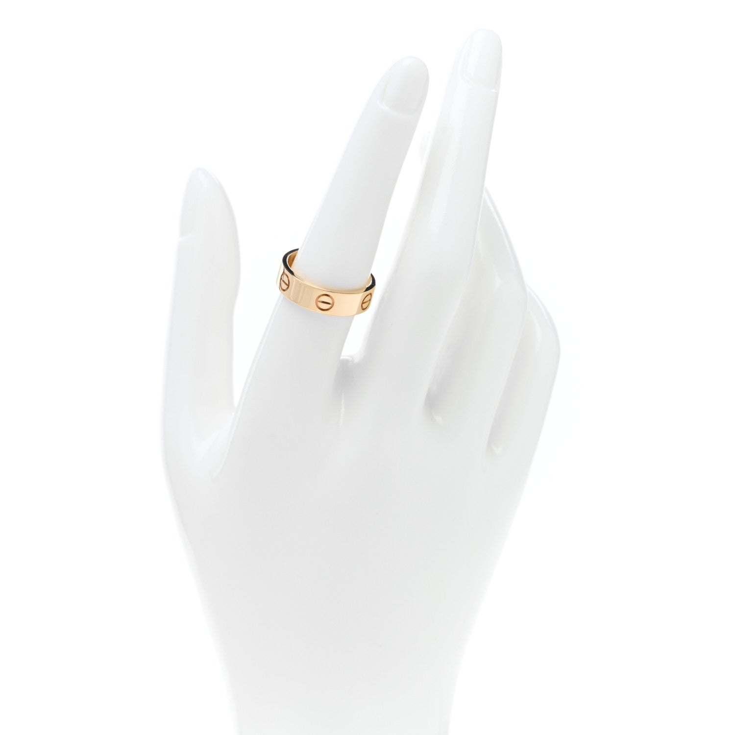 Cartier 18K Yellow Gold 5.5mm LOVE Ring 56 7.5 2 of 5
