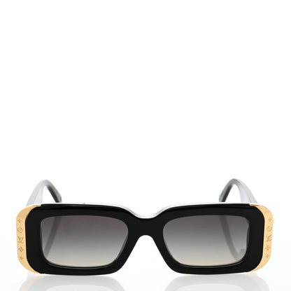 Louis Vuitton Acetate LV Moon Rectangle Sunglasses Z1653E Black 2 of 8