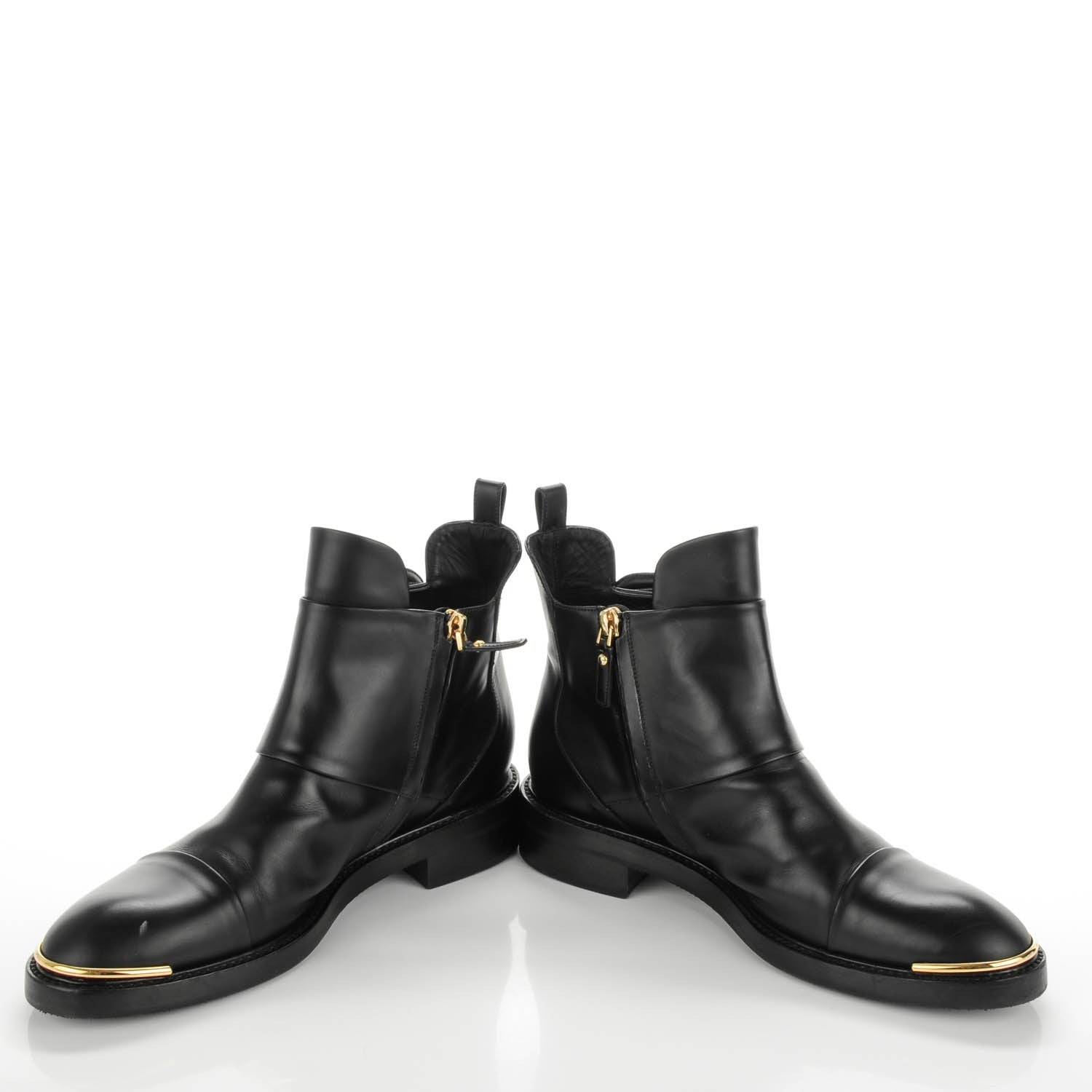 Louis Vuitton Calfskin Valley Flat Ankle Boots 38.5 Black 11 of 11