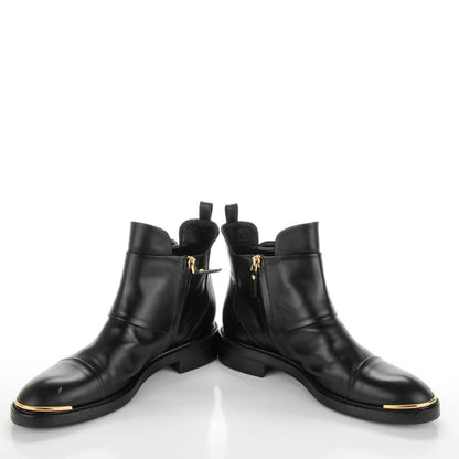 Louis Vuitton Calfskin Valley Flat Ankle Boots 38.5 Black 11 of 11