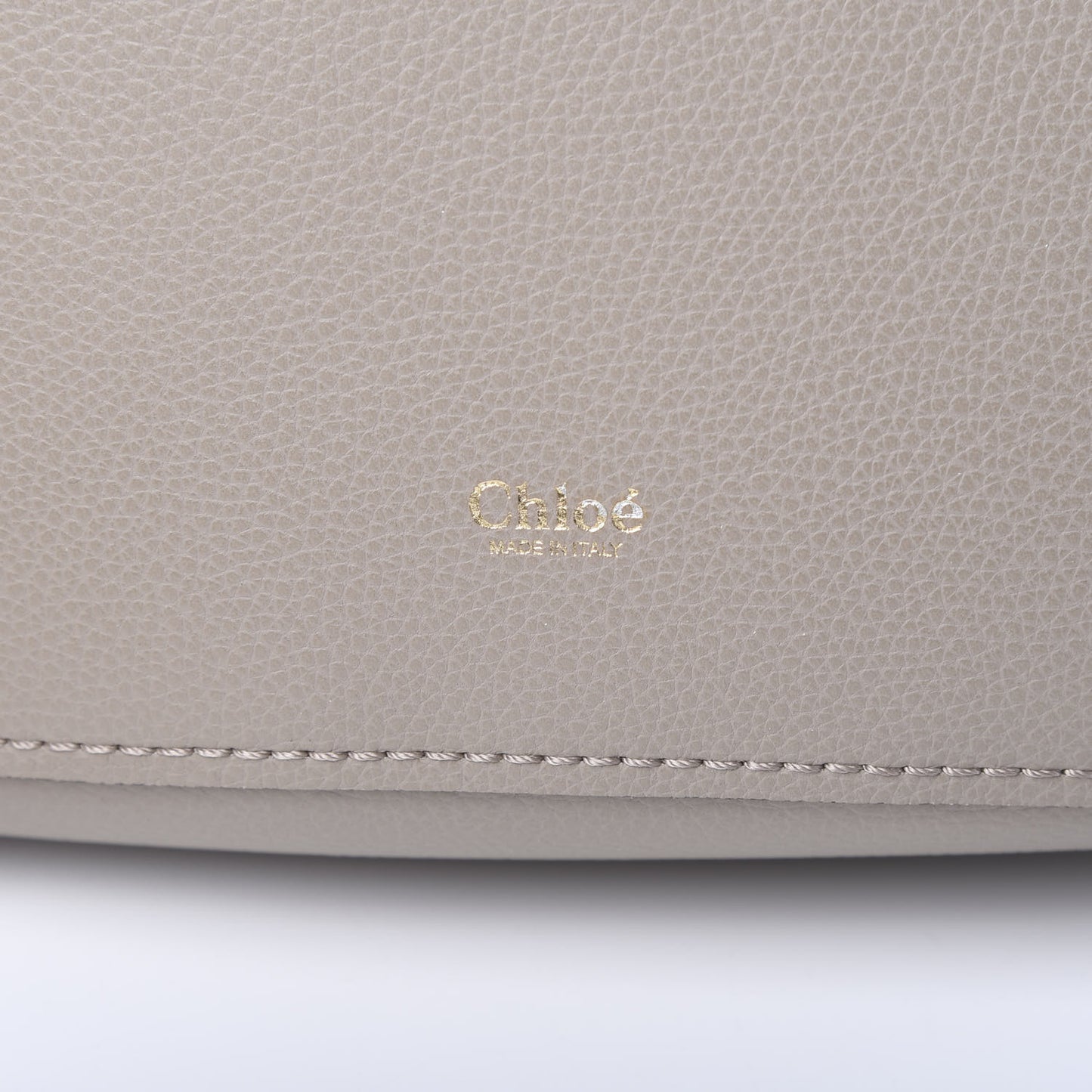 Smooth Grained Calfskin Small Aby Tote Motty Grey
