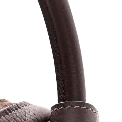 Hermes Taurillon Clemence Mini Lindy 20 Rouge Sellier 9 of 10