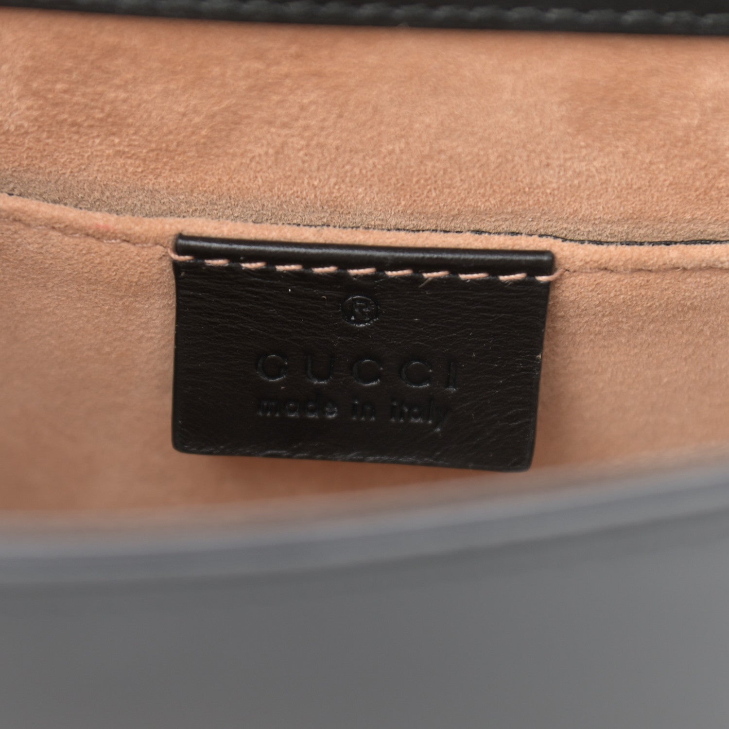 Gucci Calfskin Mini Sylvie Chain Shoulder Bag Black 6 of 13