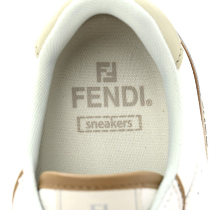Fendi Suede Calfskin Womens Fendi Match Low Top Sneakers 39.5 White 9 of 9