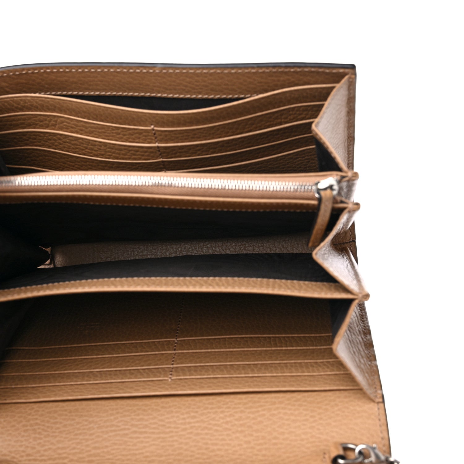 Gucci Dollar Calfskin Crystal Mini Dionysus Chain Wallet Natural Tan Black Diamond 5 of 13