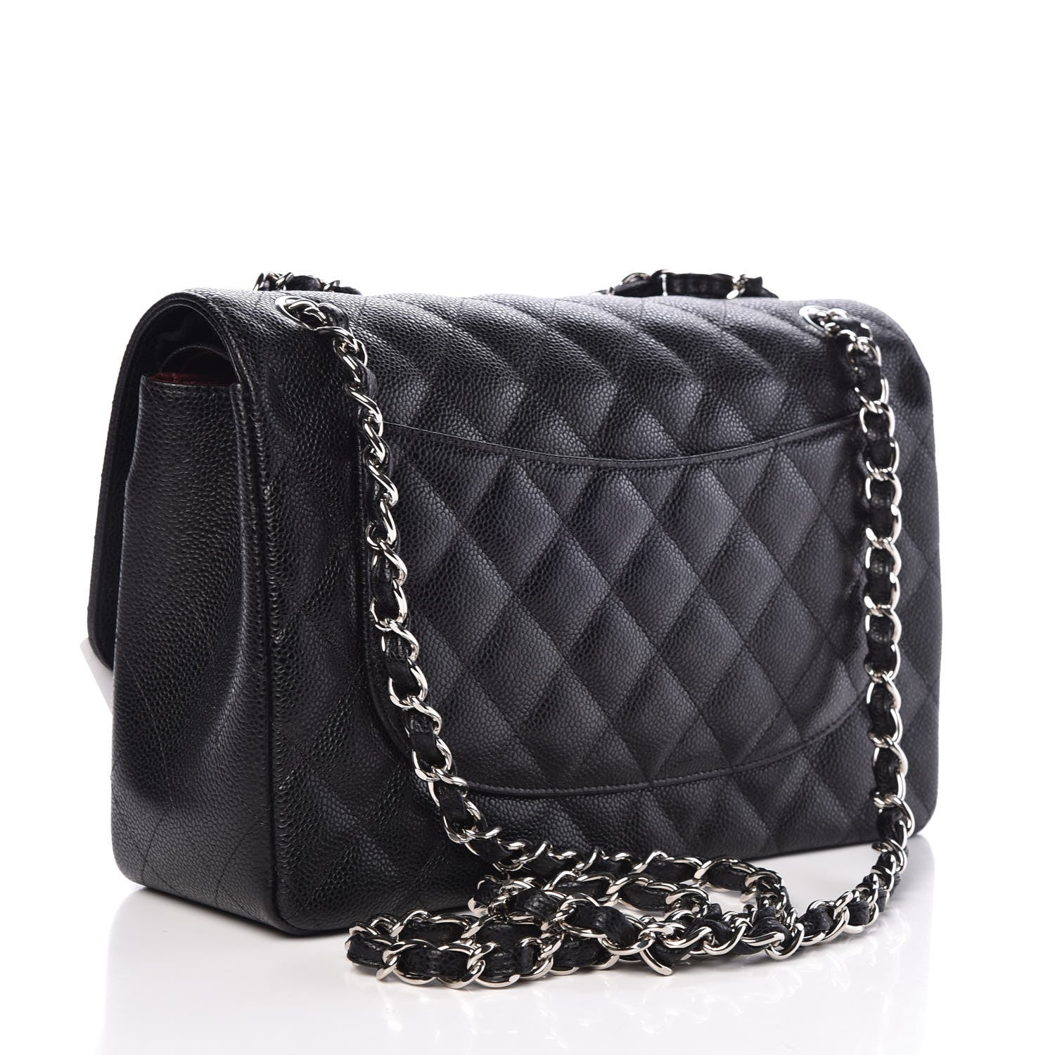 Chanel Caviar Quilted Jumbo Double Flap Black 3 of 8