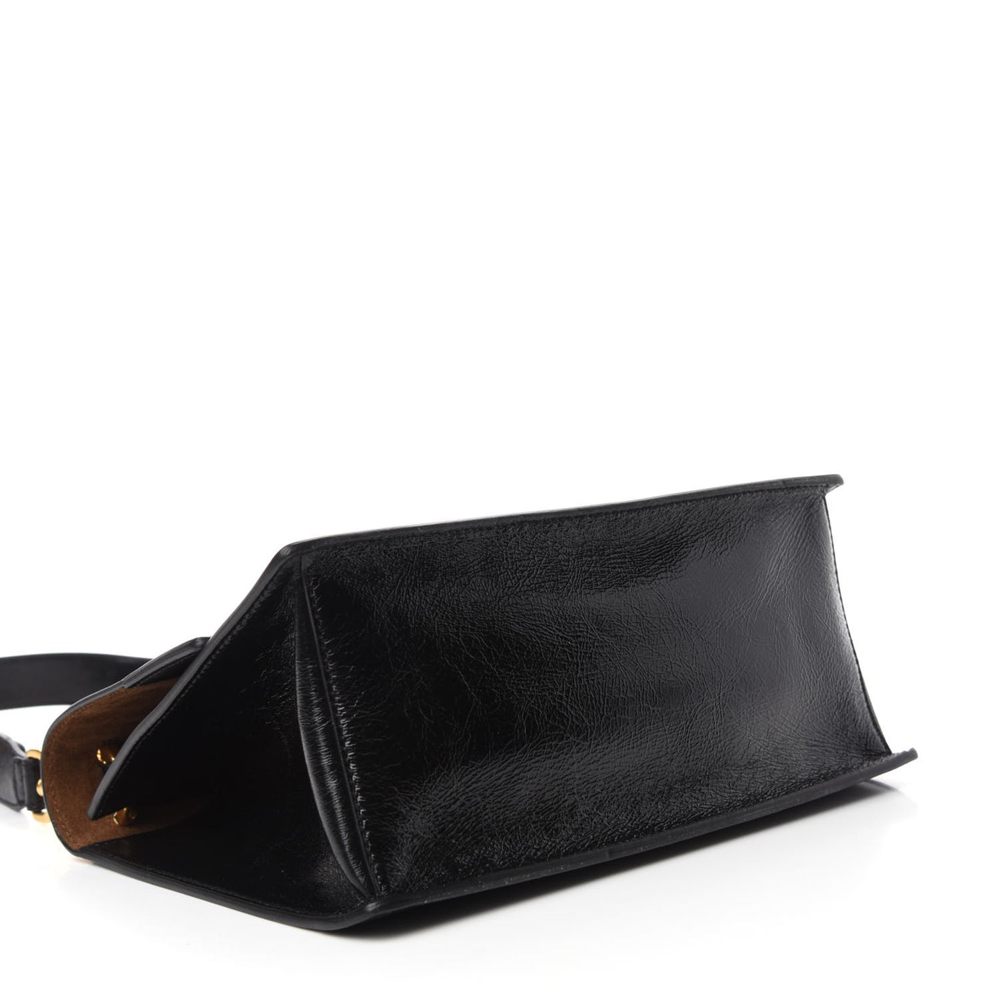Agnello Old Shine F is Fendi Kan U Shoulder Bag Black