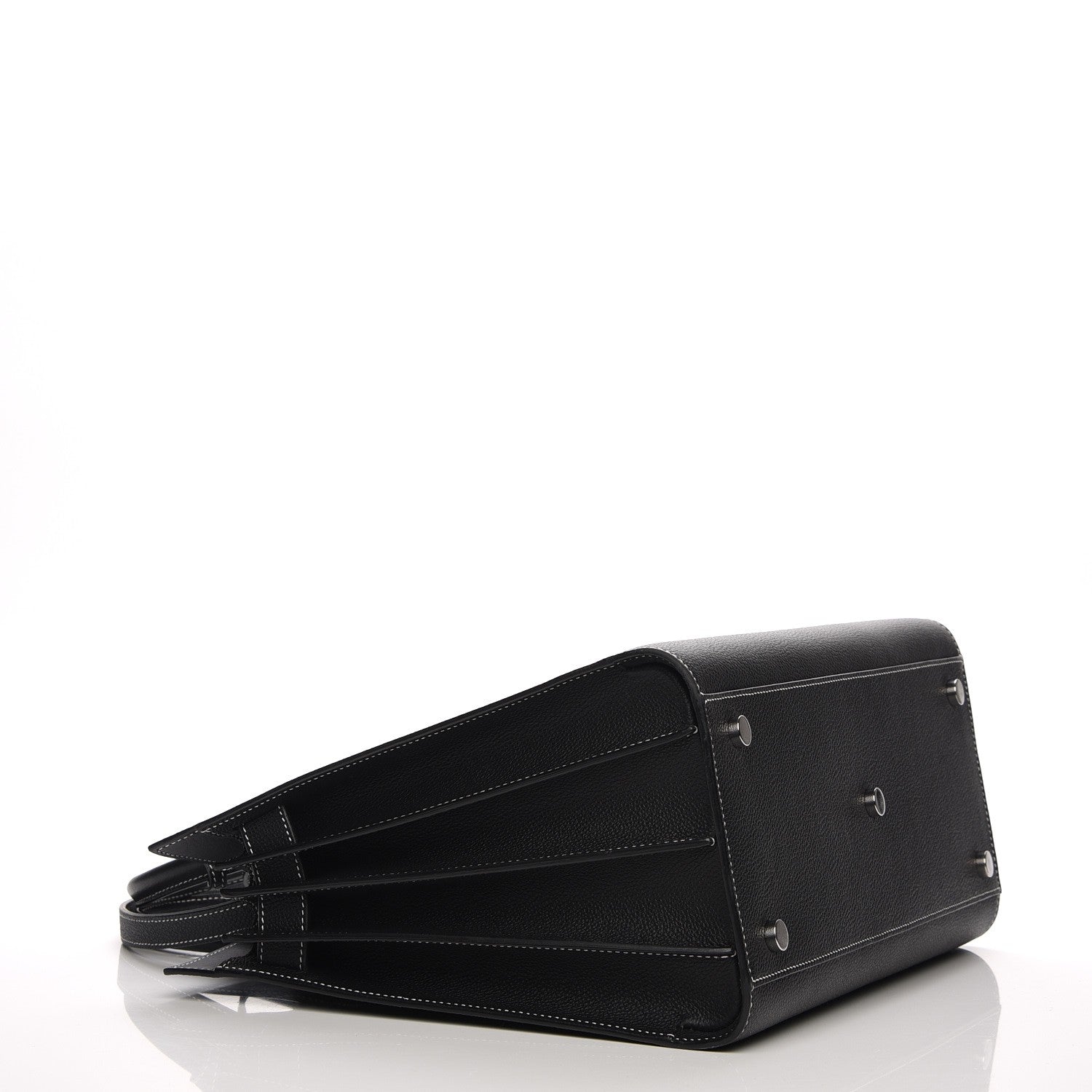 Saint Laurent Grained Calfskin Small Sac De Jour Black 5 of 7