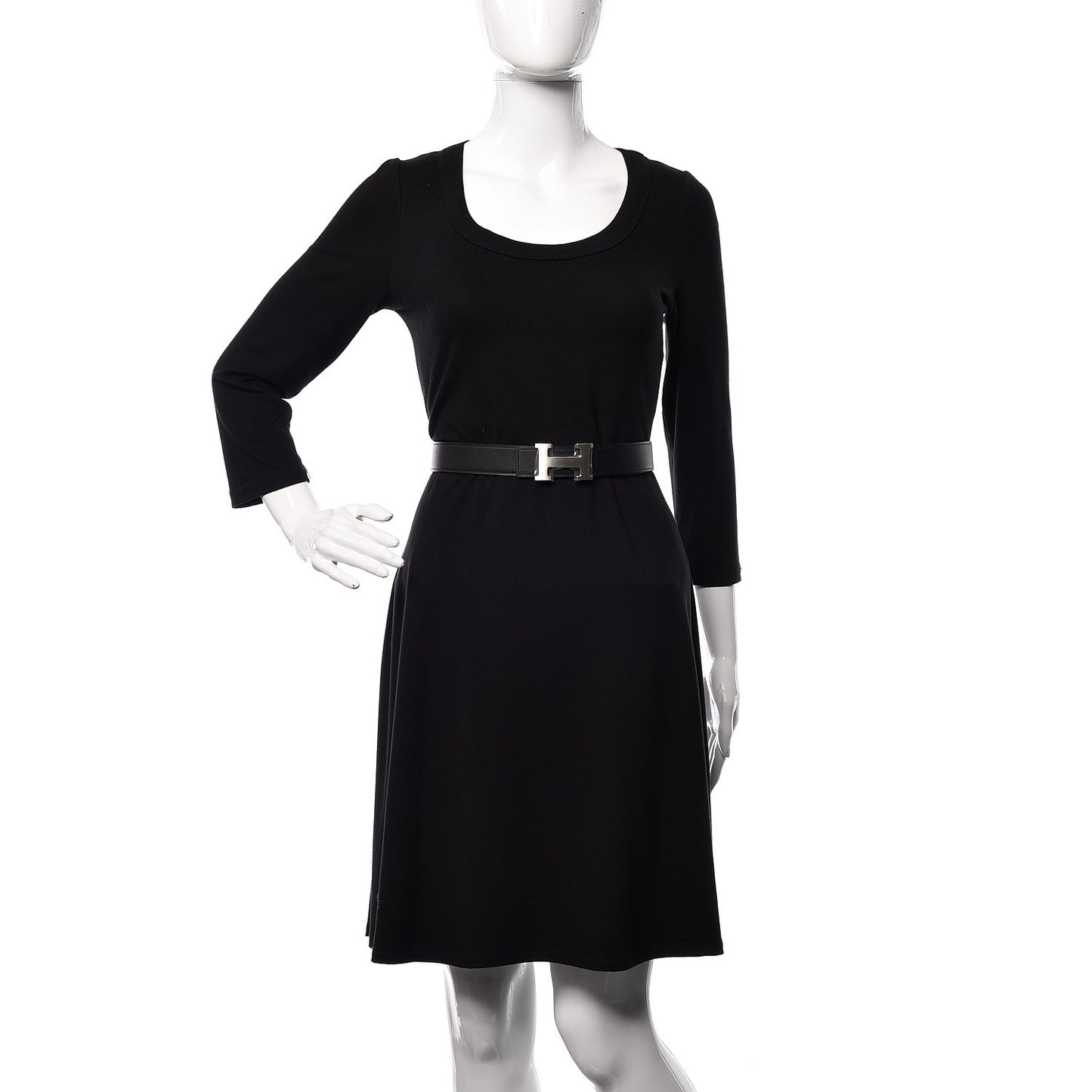 Swift Epsom 32mm H Belt 75 Black Gold