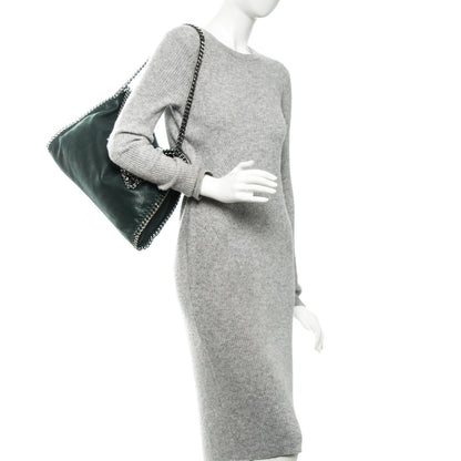 Stella McCartney Shaggy Deer Falabella Fold Over Tote Petroleum 2 of 6