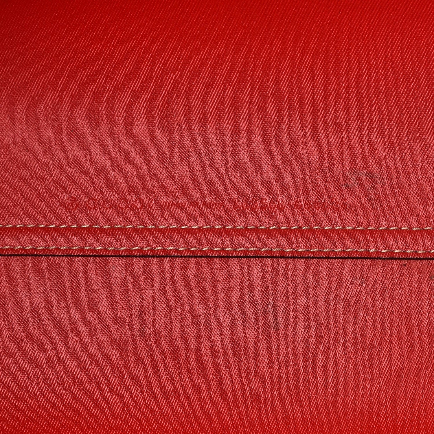 Gucci GG Supreme Monogram Medium Reversible Tote Beige Red 10 of 13