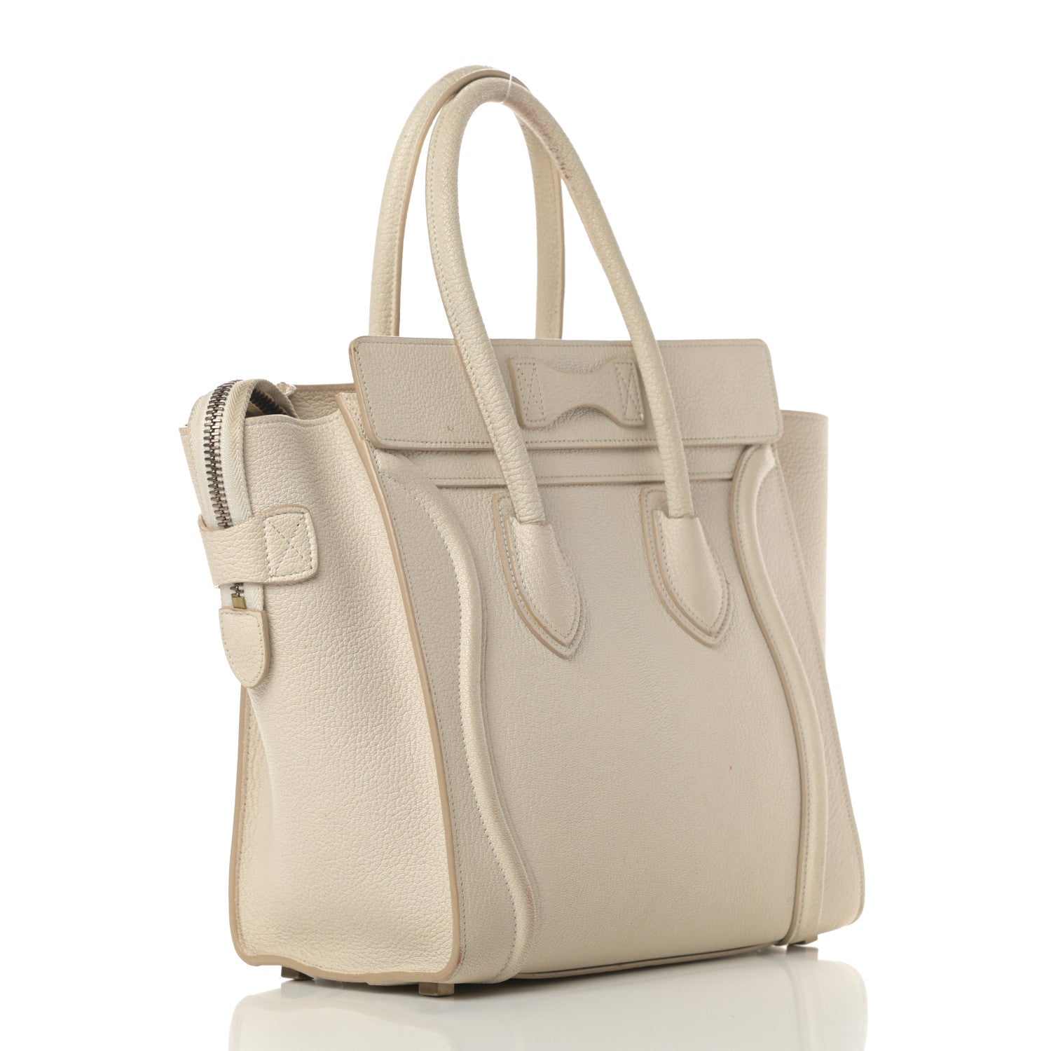 Celine Goatskin Micro Luggage White 3 of 21
