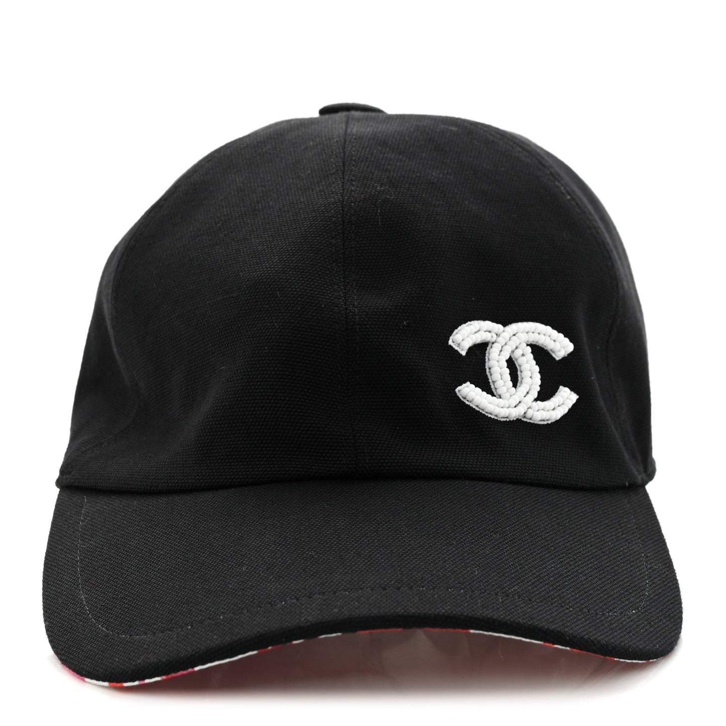 Cotton Beaded CC Cap Hat Black