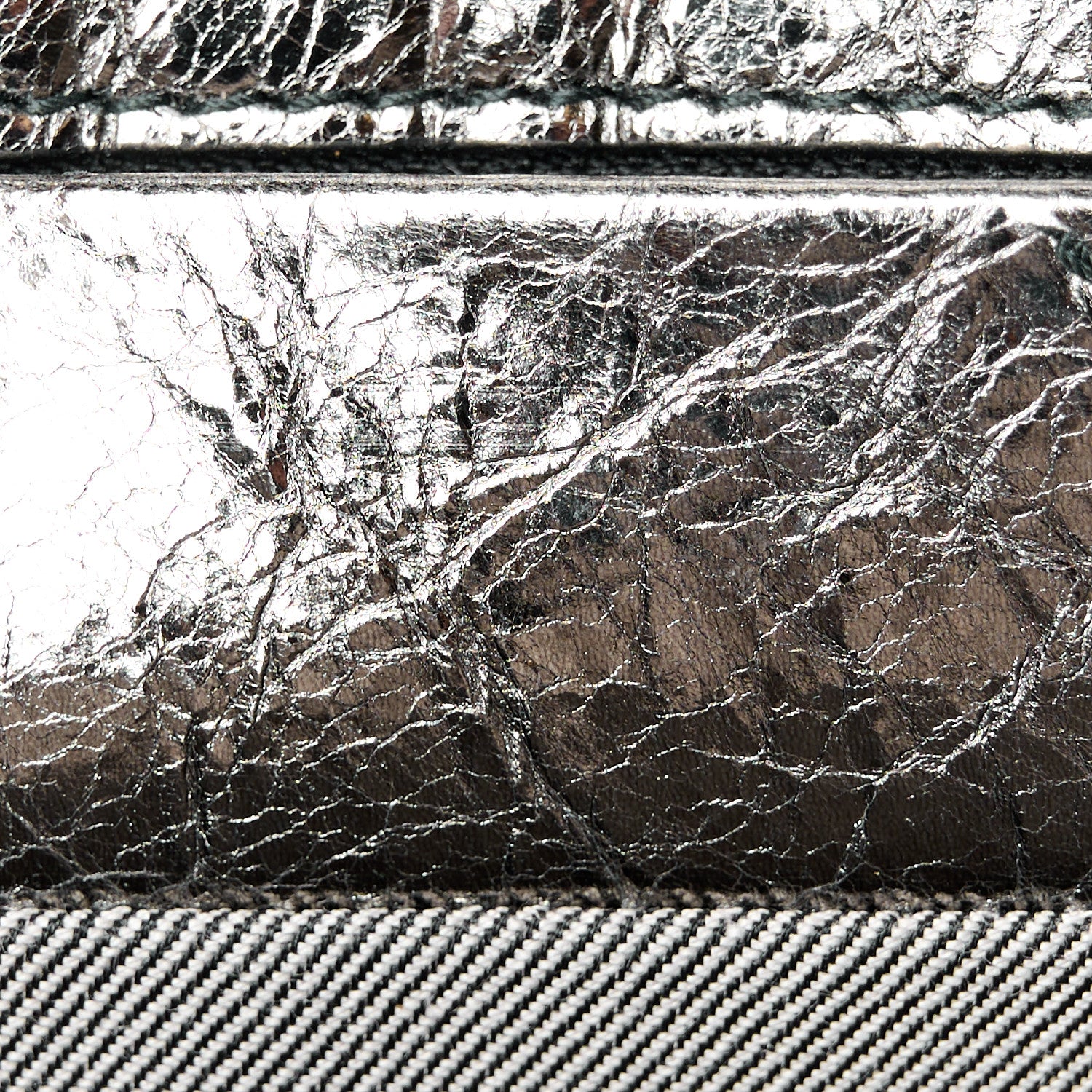 Proenza Schouler Metallic Lambskin Tiny PS1 Satchel Silver 7 of 11