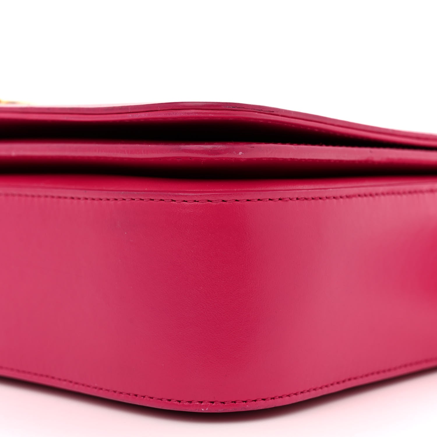 Saint Laurent Smooth Calfskin Medium Classic Monogram Universite Bag Fuchsia 9 of 17