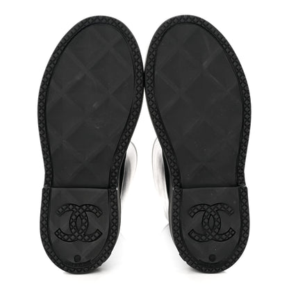 Chanel Caoutchouk CC High Boots 40 Black 5 of 8