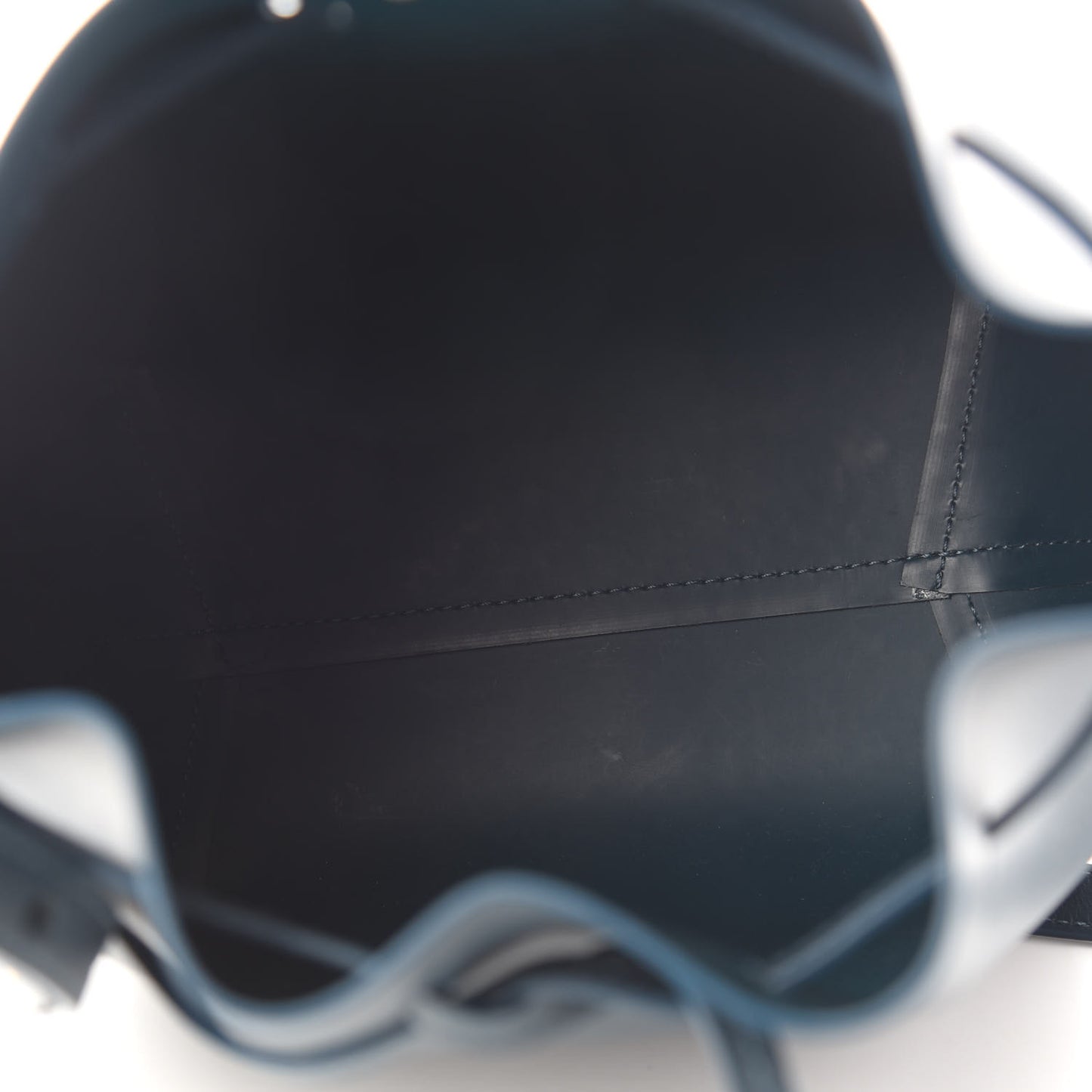 Calfskin Mini Bucket Bag Blu