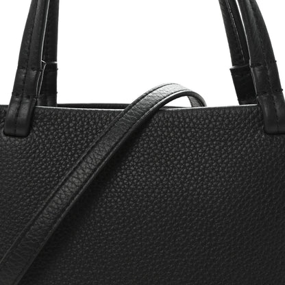 The Row Grained Calfskin Small Park Tote Black 6 of 9