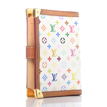 Louis Vuitton Monogram Multicolor Small Ring Agenda Cover White 3 of 6