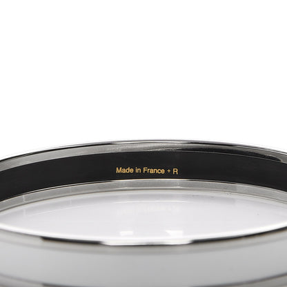 Hermes Enamel Printed Narrow Caleche Bracelet 65 White 5 of 6