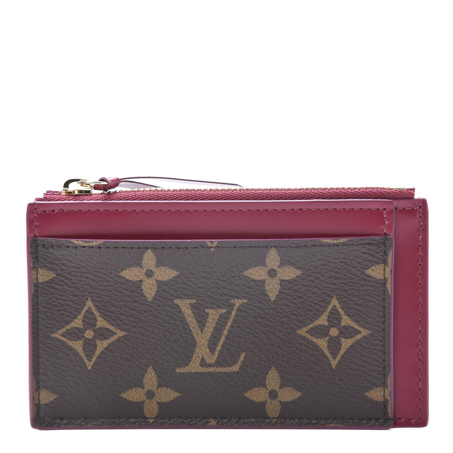 Louis Vuitton Monogram Zipped Card Holder Fuchsia 1 of 8