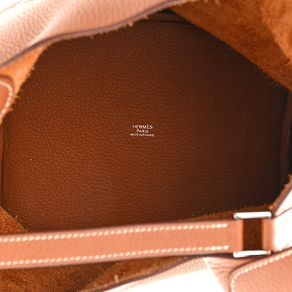 Hermes Taurillon Clemence Picotin Lock 22 MM Gold 5 of 10
