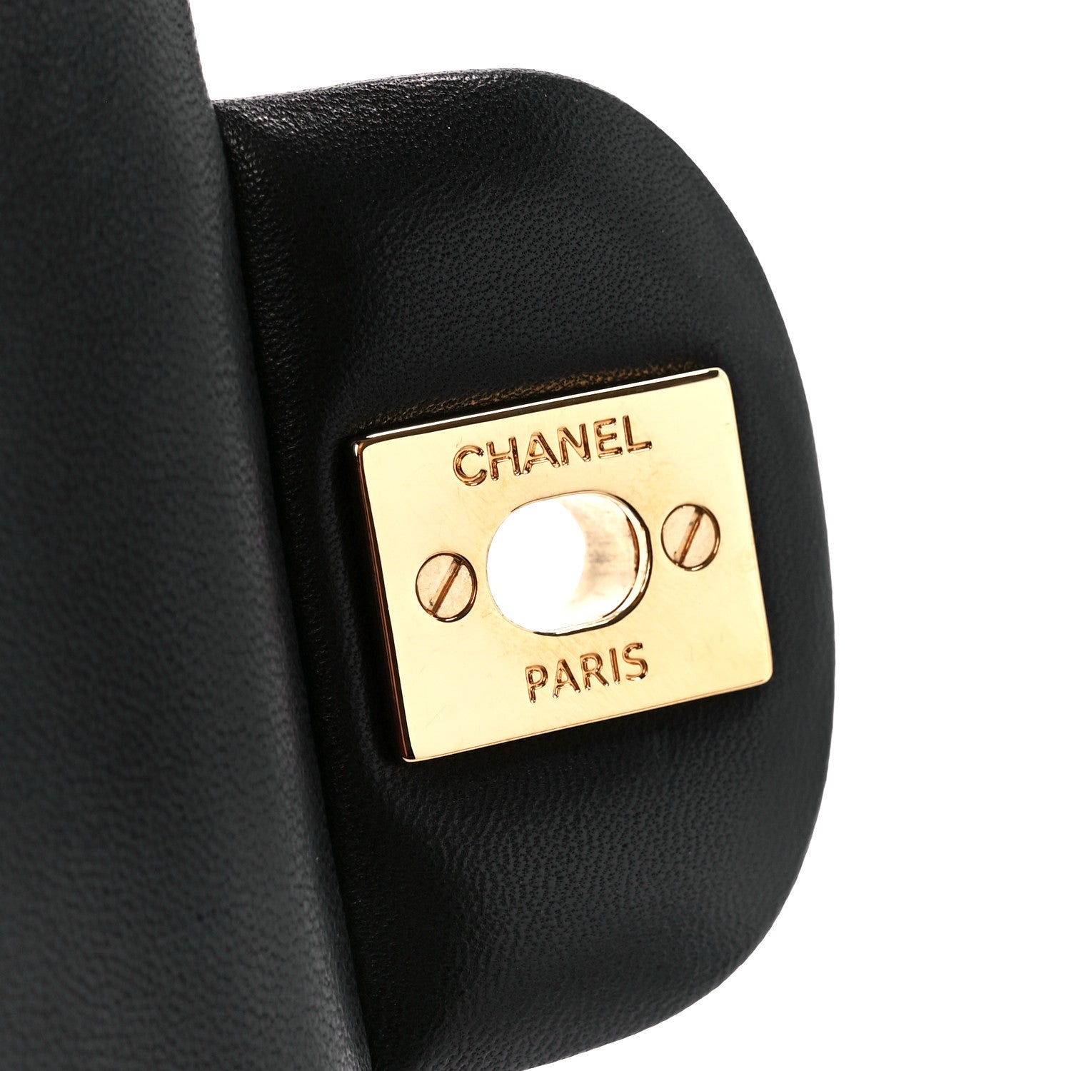 Chanel Lambskin Quilted Medium Double Flap Black 7 of 11